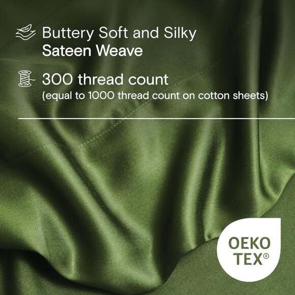 Sheet Set  Viscose derived from Bamboo, Organically Grown, Buttery Soft - Picture 3 of 7